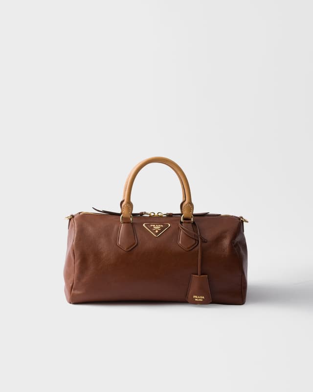 Prada Large leather top-handle bag