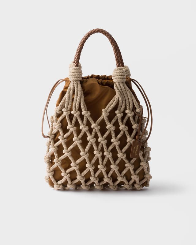 Prada Prada Noué medium cotton macramé bag