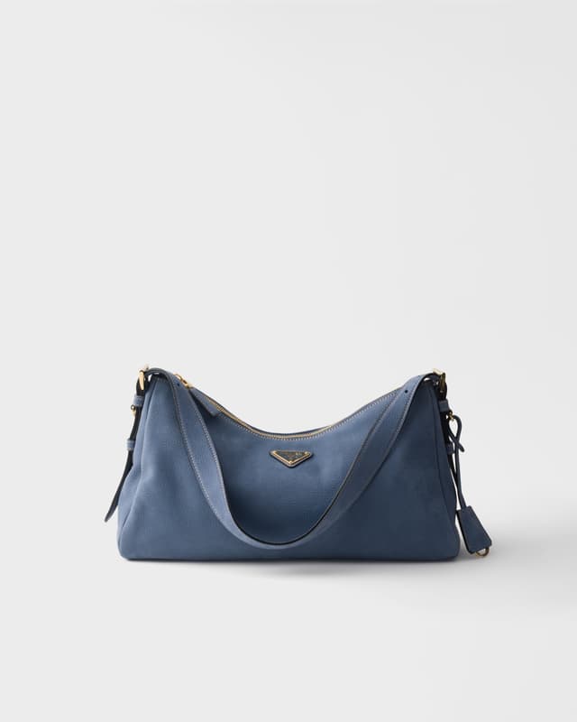 Prada Prada Aimée large nubuck leather shoulder bag