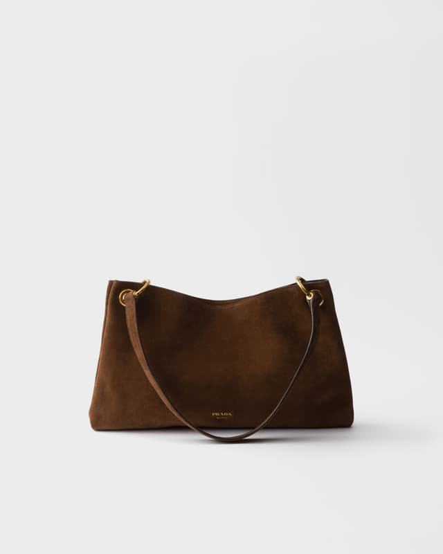 Prada Prada Etude large suede shoulder bag