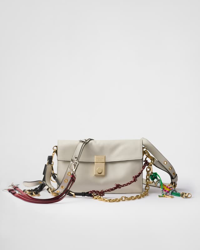 Prada Prada Soft Sound small leather shoulder bag with charms
