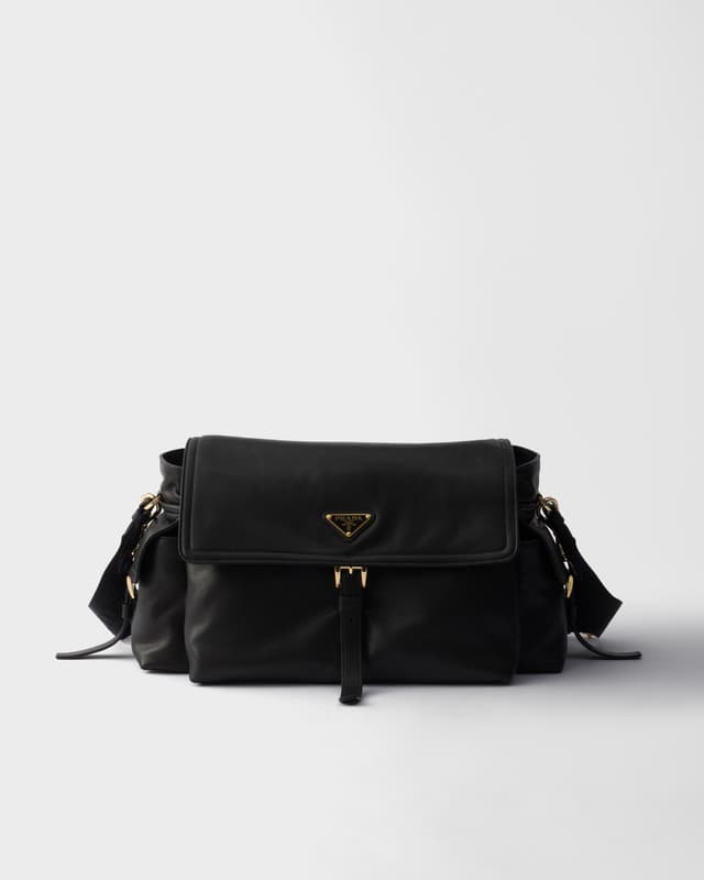 Prada Prada Explore large nappa leather shoulder bag with flap