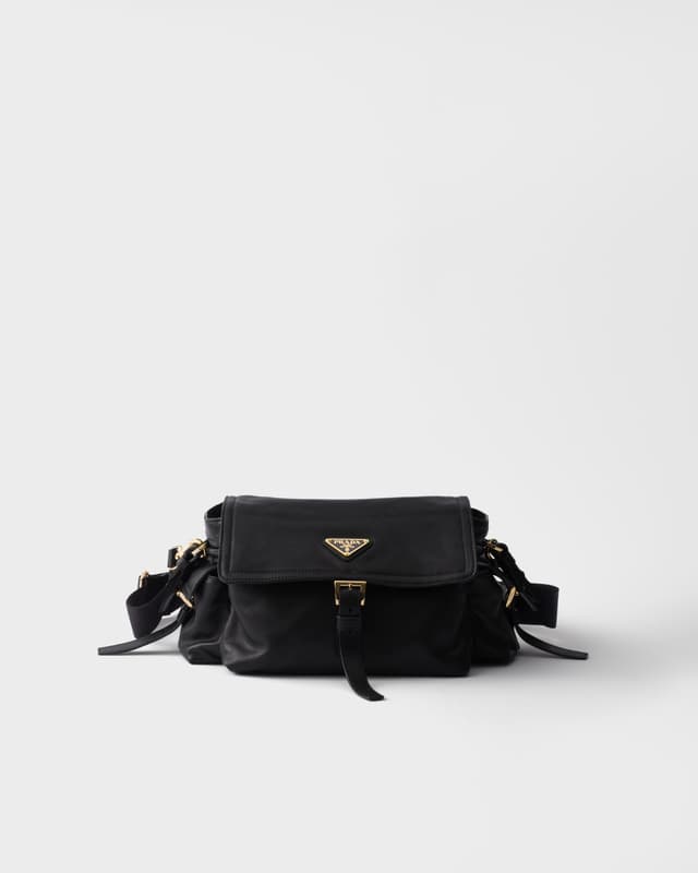 Prada Prada Explore medium nappa leather shoulder bag with flap