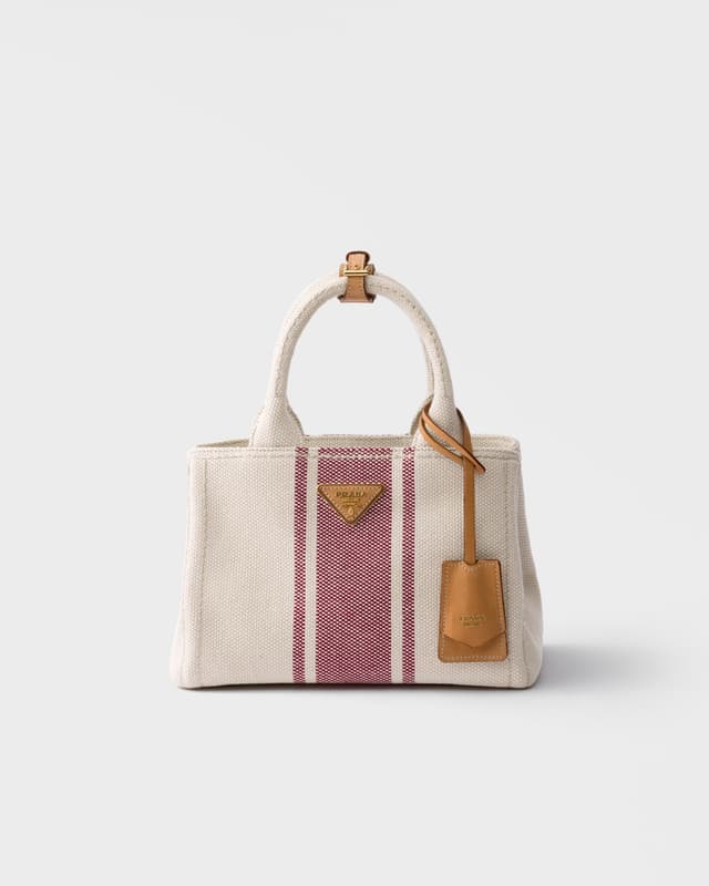 Prada Prada Jardinière small cotton canvas bag