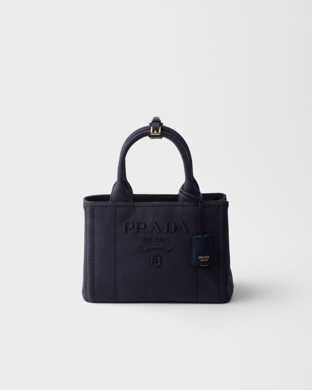 Prada Prada Jardinière small cotton canvas bag