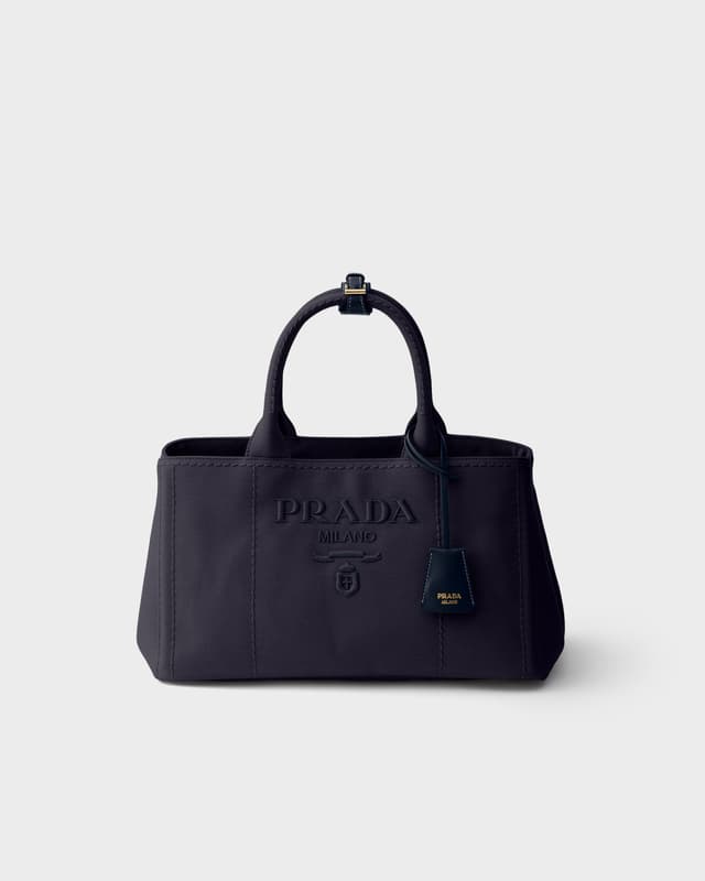 Prada Prada Jardinière large cotton canvas handbag