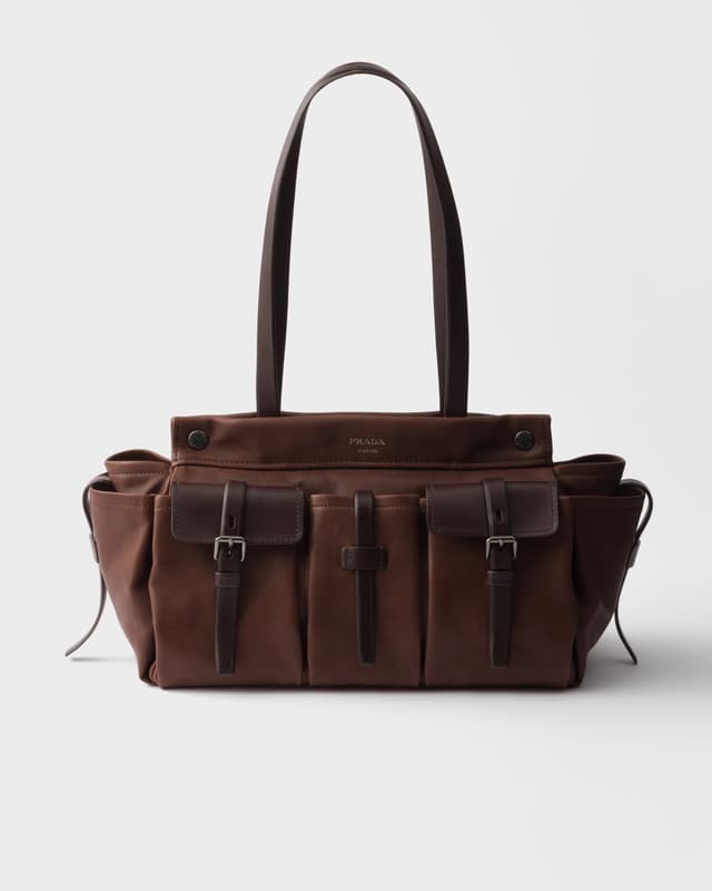 Prada Prada Route large leather tote bag