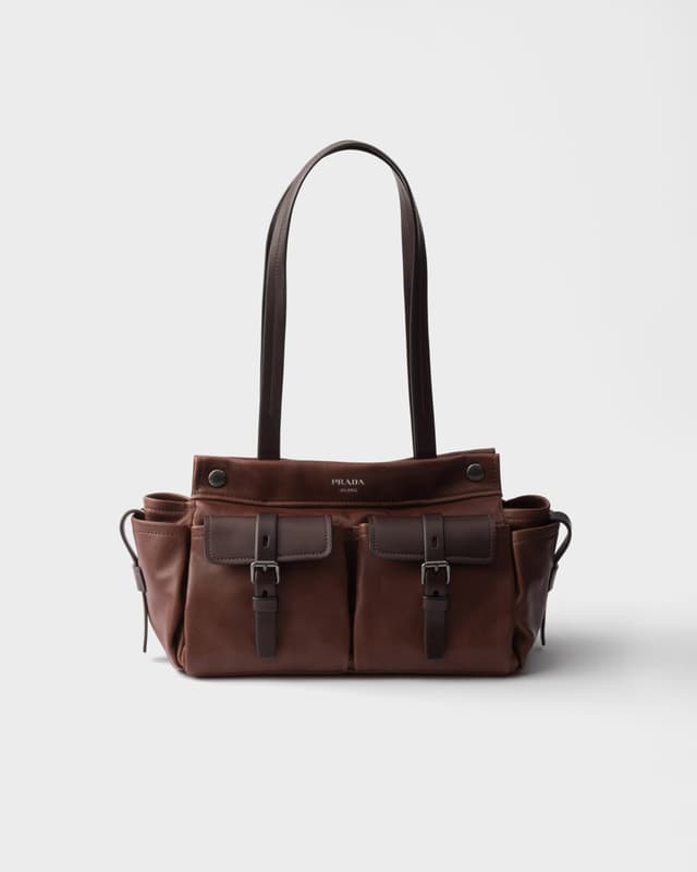 Prada Prada Route medium leather tote bag