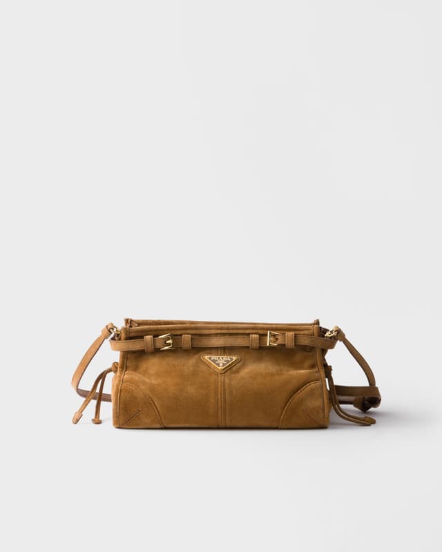 Prada Prada Bonnie small suede shoulder bag