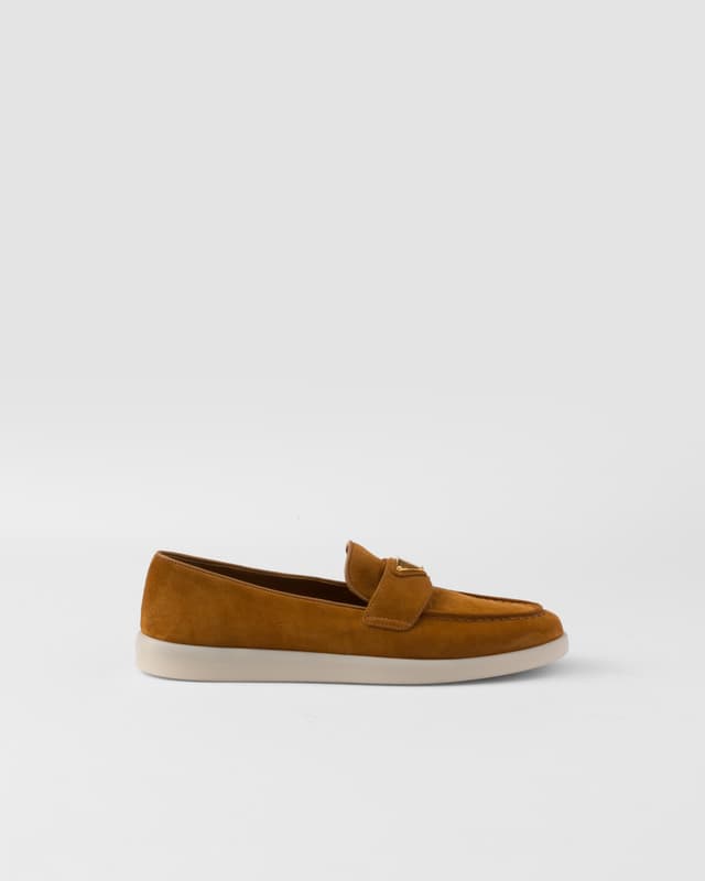 Prada Suede leather loafers