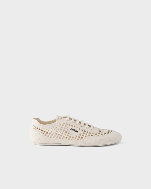 Prada Collapse crochet laced sneakers