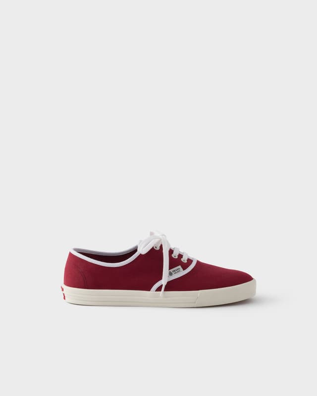 Prada Drill fabric laced sneakers