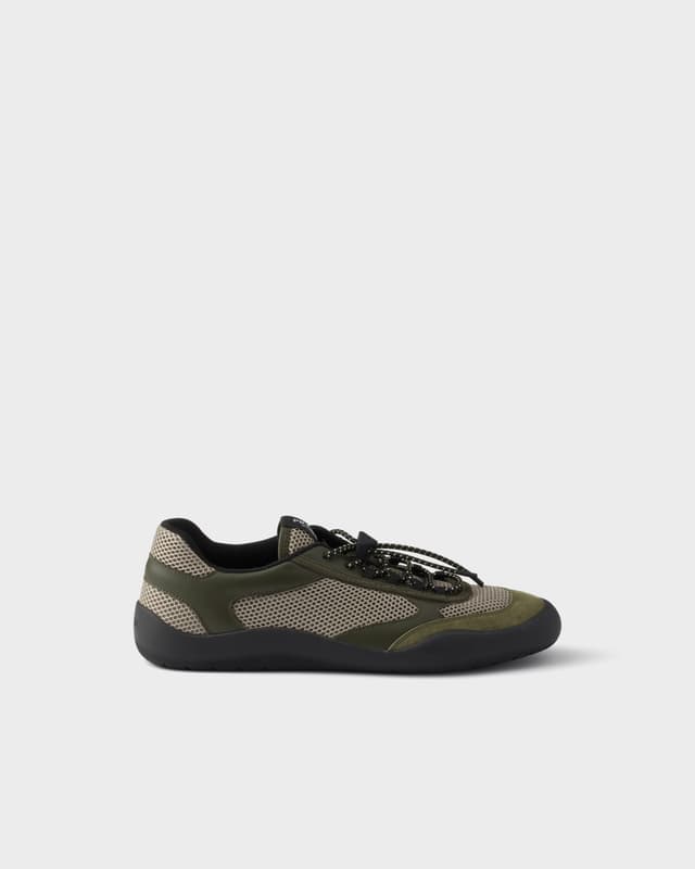 Prada Speedrock mesh fabric sneakers