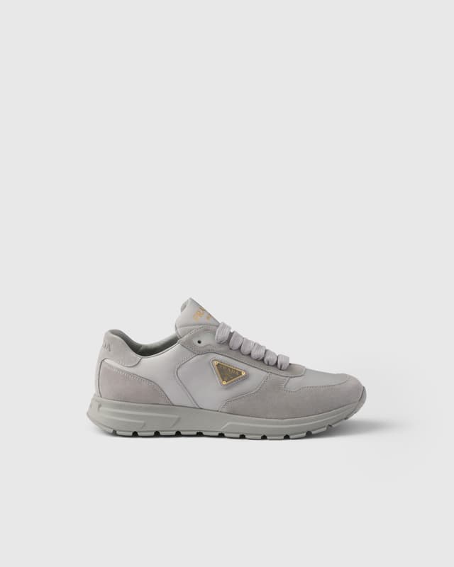 Prada Prax 2.0 Re-Nylon and suede sneakers