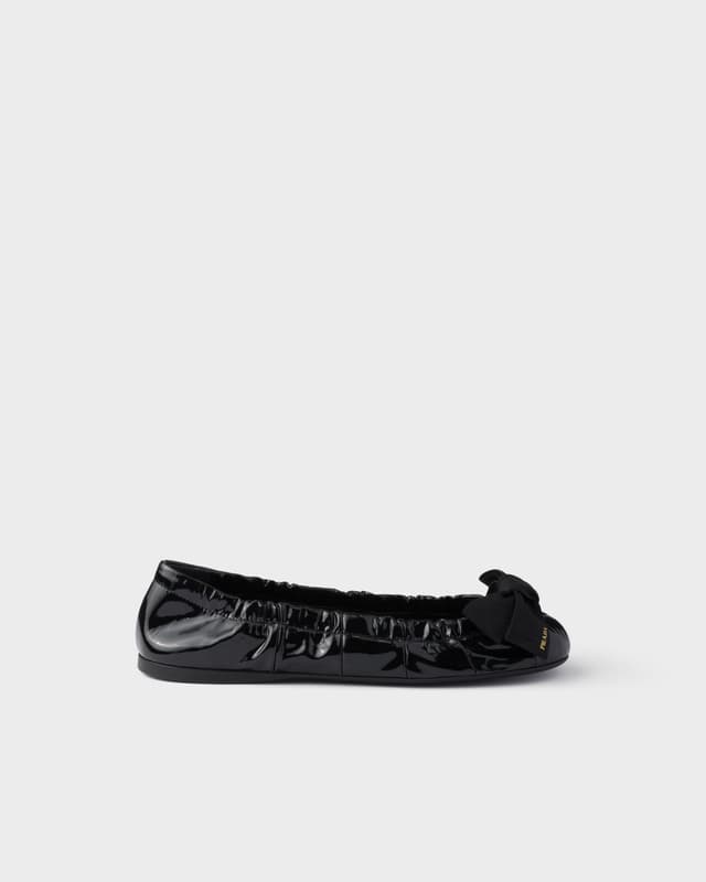 Prada Patent leather ballerinas with bow