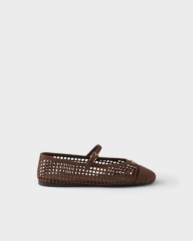 Prada Crochet ballerinas