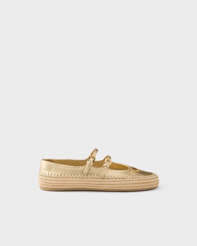 Prada Mordoré nappa leather ballerinas