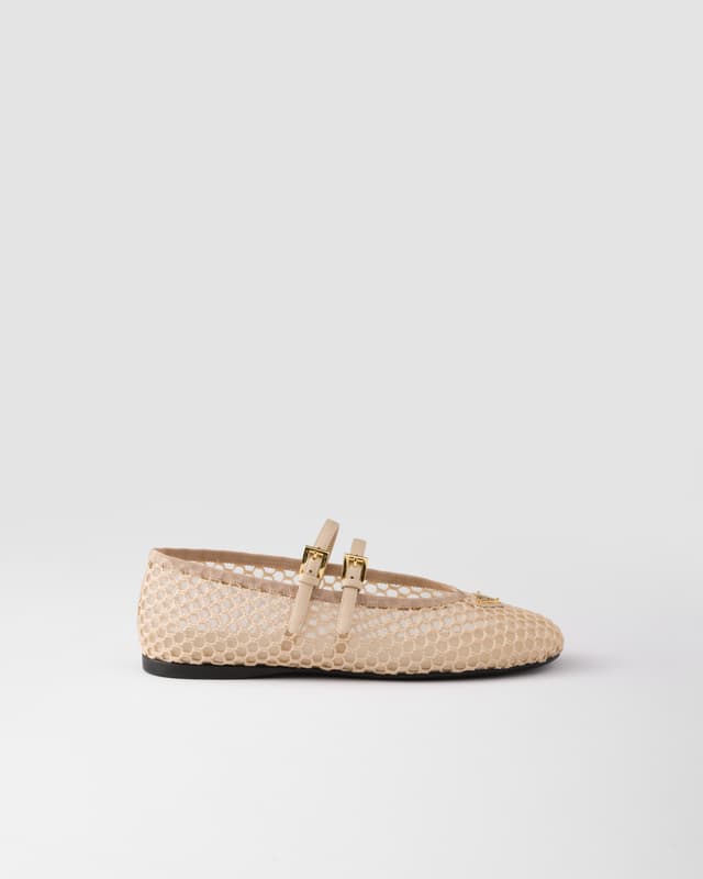 Prada Mesh fabric ballerinas