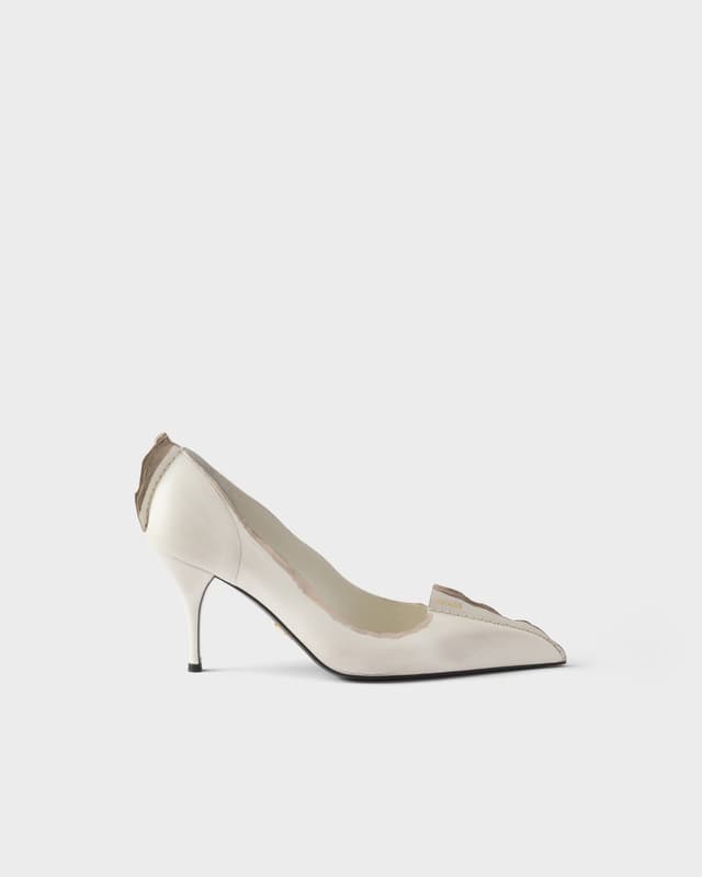 Prada Antiqued leather pumps