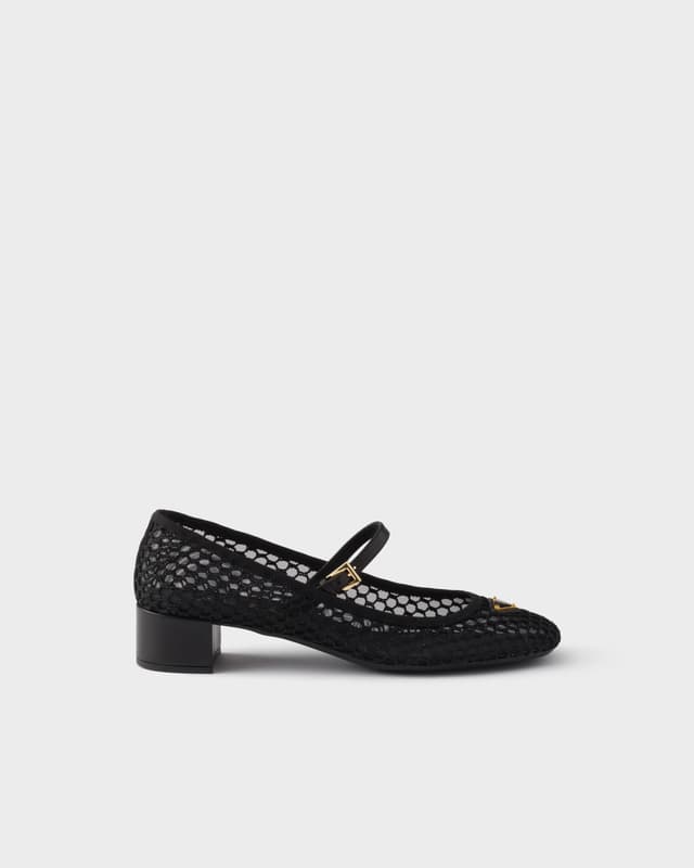 Prada Low heel mesh fabric ballerinas