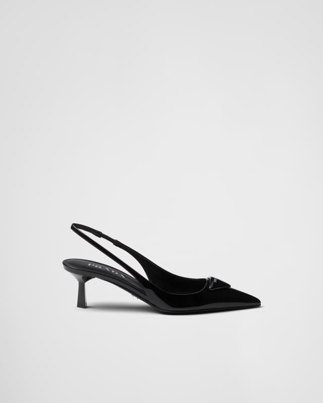Prada Patent leather slingback pumps