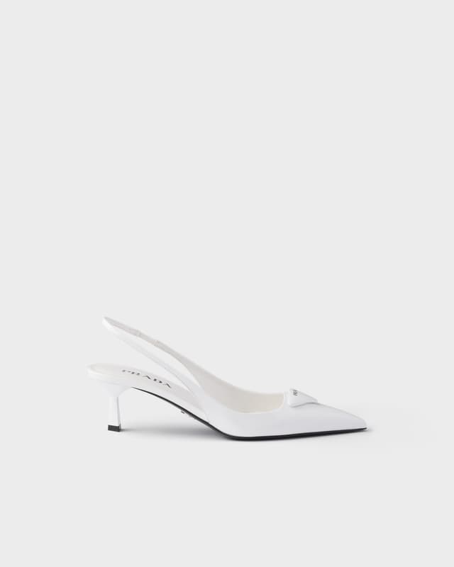 Prada Patent leather slingback pumps