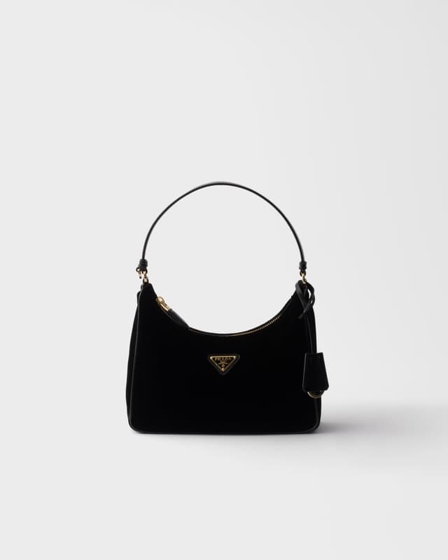 Prada Prada Re-Edition 2005 velvet and Saffiano mini bag