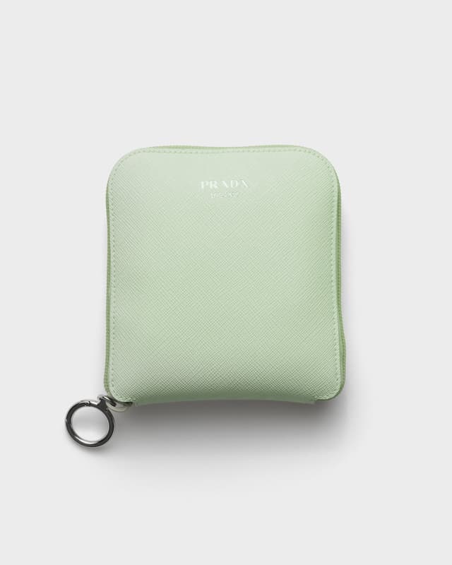 Prada Saffiano leather pendant with Re-Nylon tote bag
