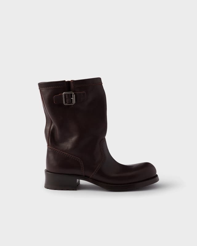 Prada Leather mid-calf boots