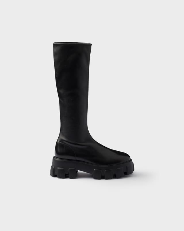 Prada Monolith stetch nappa leather boots