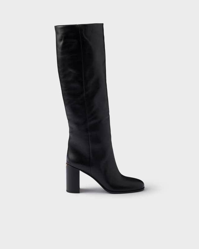 Prada Heeled leather boots