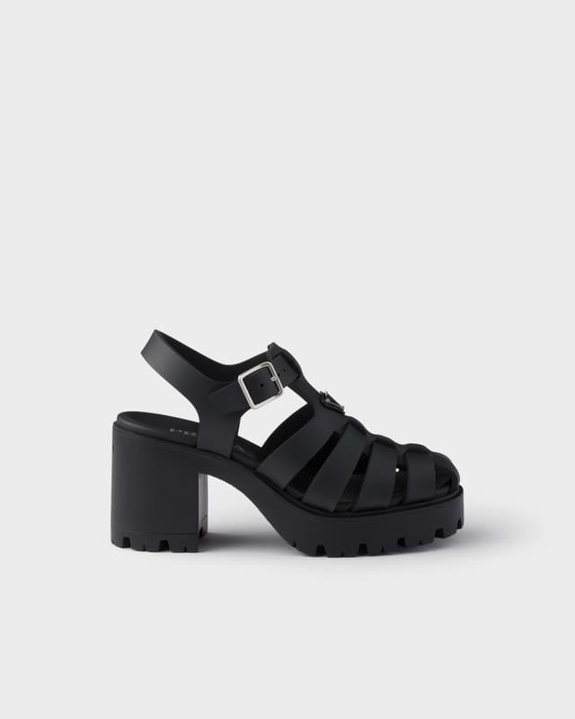 Prada Rubber platform sandals