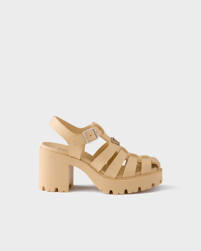 Prada Rubber platform sandals