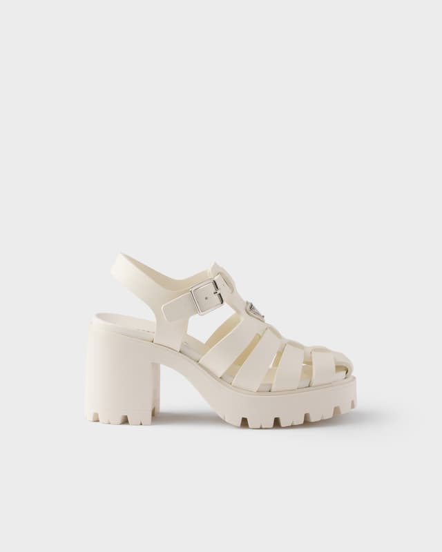 Prada Rubber platform sandals