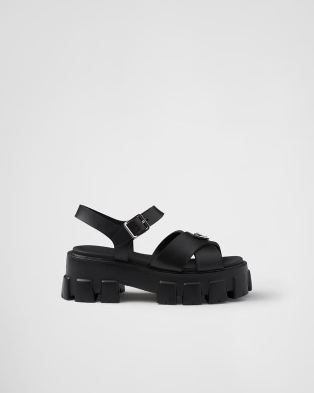 Prada Monolith rubber sandals