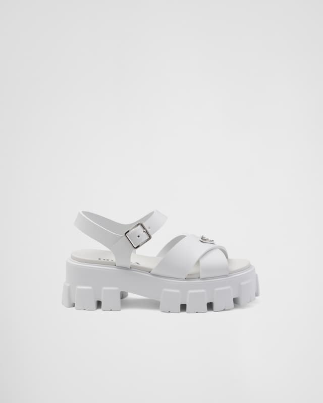 Prada Monolith rubber sandals