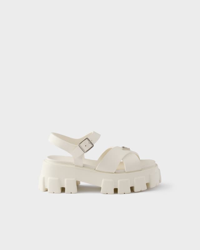Prada Monolith rubber sandals