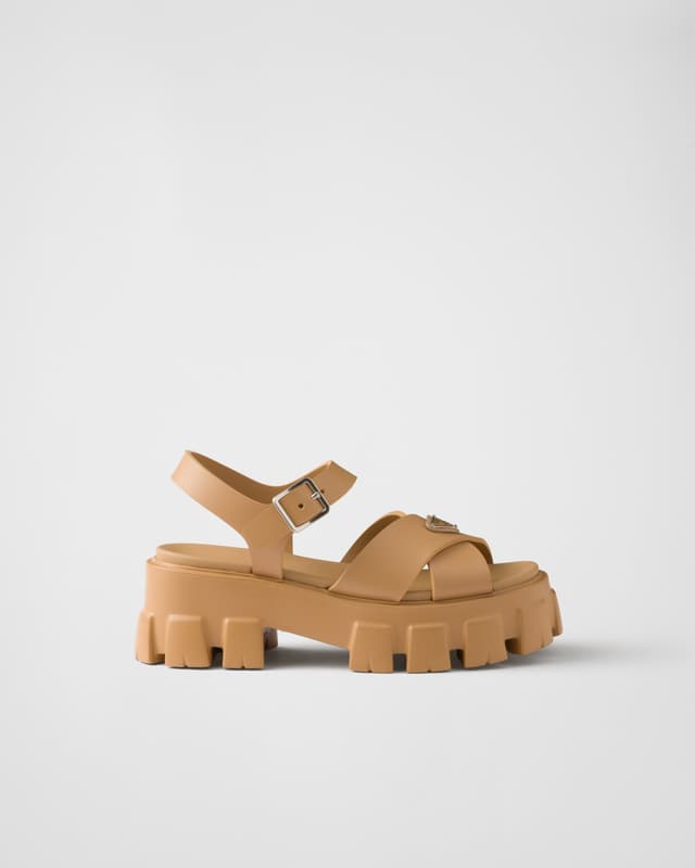 Prada Monolith rubber sandals