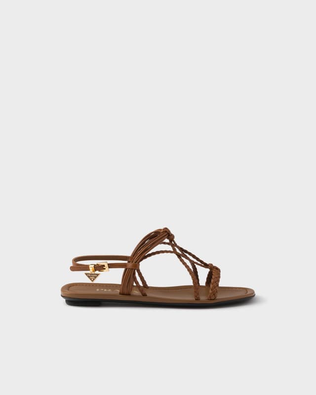 Prada Flat leather sandals