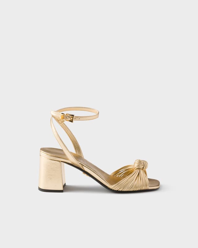 Prada Mordoré nappa leather sandals