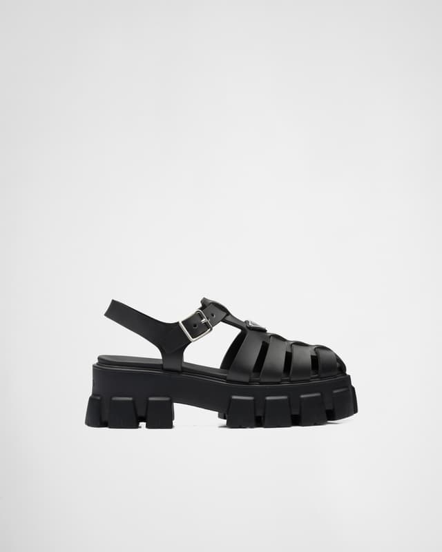 Prada Rubber Monolith sandals