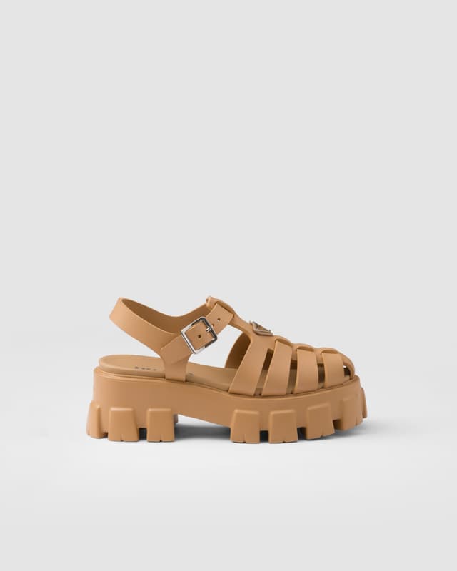 Prada Rubber Monolith sandals