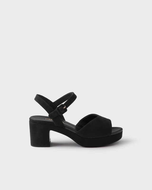 Prada Padded suede sandals