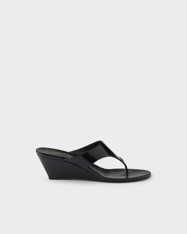 Prada Patent leather thong sandals