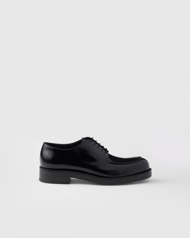 Prada Brushed leather derby shoes