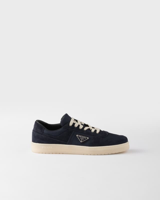 Prada Downtown Re-Nylon and suede sneakers