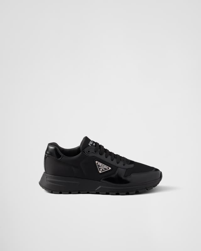 Prada Prax 01 Re-Nylon and brushed leather sneakers