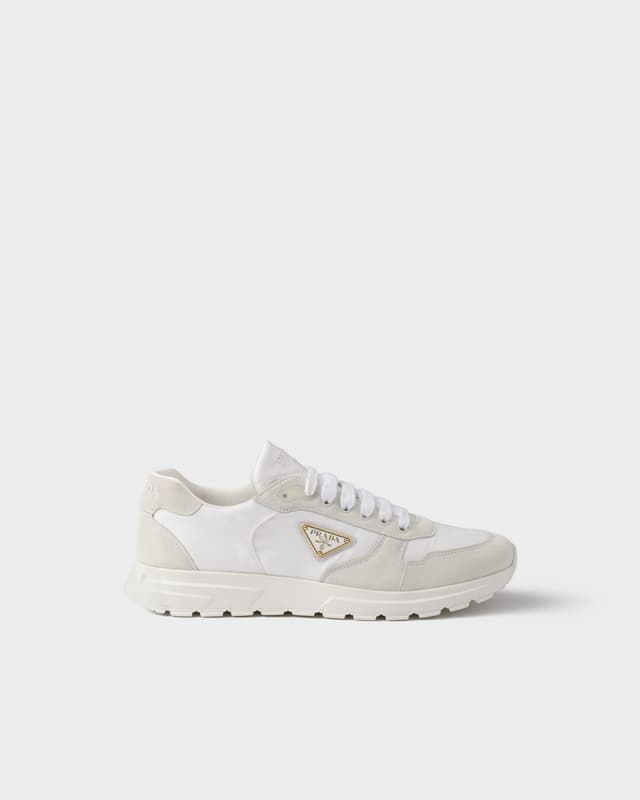 Prada Prax 2.0 Re-Nylon and suede sneakers