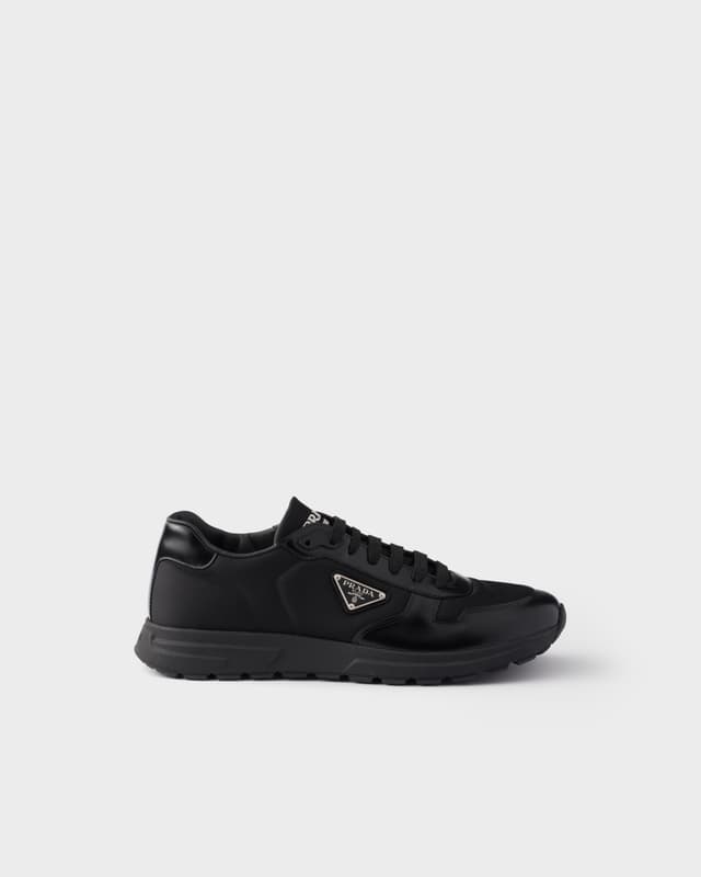 Prada Prax 01 Re-Nylon and brushed leather sneakers