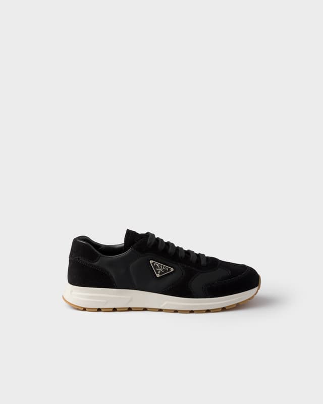 Prada Prax suede and Re-Nylon sneakers